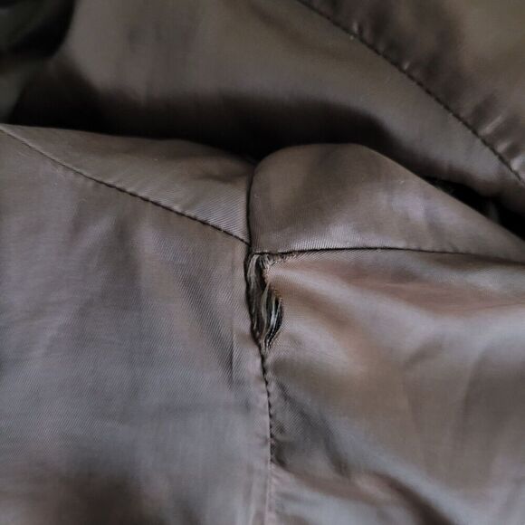 Vintage Gap Coat Women XXL Brown Faux Fur Teddy Double Breasted 90s Y2K Jacket - Picture 8 of 8